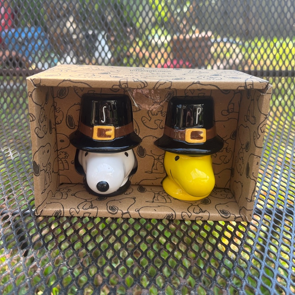 Rae Dunn Snoopy and Woodstock Salt and Pepper Shakers